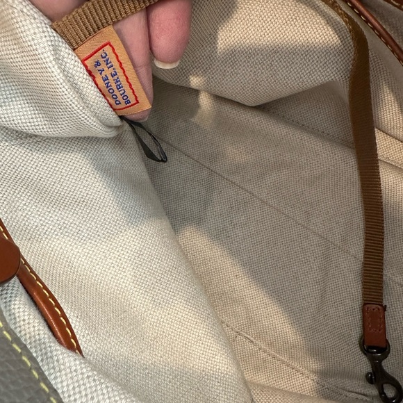 SOLD - Dooney Pebbled Grain Barlow bag- Taupe - Picture 8 of 15